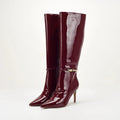 Women's Autumn and Winter Long Boots, European and American Plus Size  Motorcycle Boots, Women's Shoes