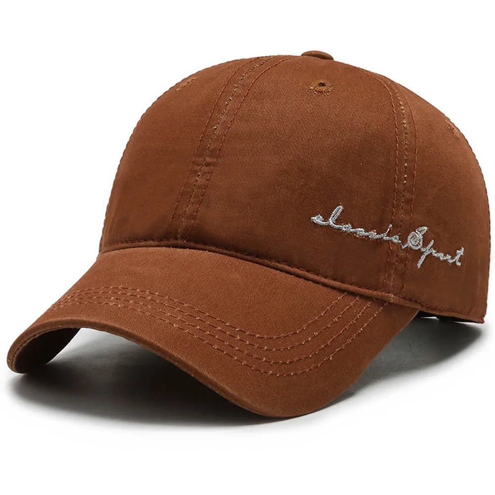 FS Vintage Brown Letter Baseball Cap For Men Brand Women Hat Summer Streetwear Hip Hop Caps Cotton Trucker Hats Gorras Hombre
