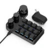 USB-C Customized Keyboard Mini Copy Paste 2 3 Keys with RGB Light Multimedia Knob Mechanical Hot Swap Programmable Macro Keypads