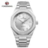 Hot Sale Arabic Numerals Design Fashionable Automatic Mechanical Men's Watch Light Blue OEM 41mm Charm Luxury Business Watches