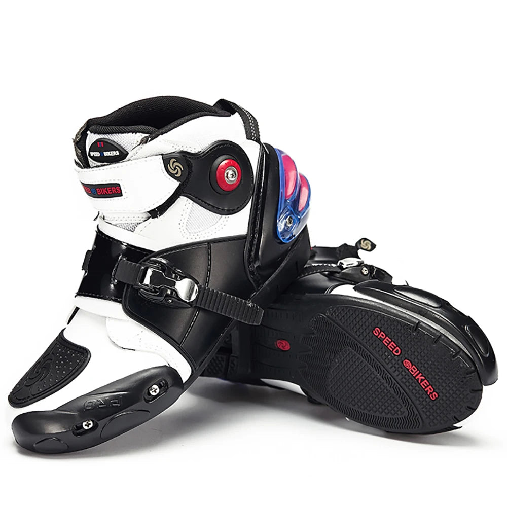 Professional Motorbike Motorcycle Shoes Motocross Racing Boots Waterproof Biker Sports Protect Ankle Moto Rider Cycling Shoes