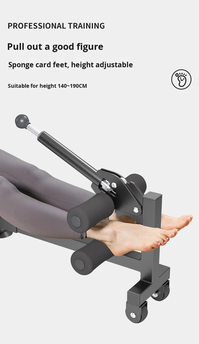 Sovis Mechanical Inverted Cervical Lumbar Spine Relaxer Leg Stretching PVC Fitness Device Home Waist Traction Machine