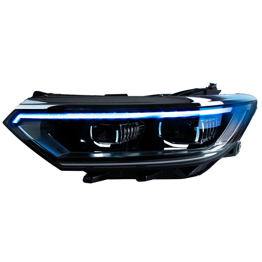 Car Accessories Blue Light of Headlight for V W PASSAT  /MAGOTAN B8 2016- 2018LED  Headlamp Used for Aotu  Modified Cars