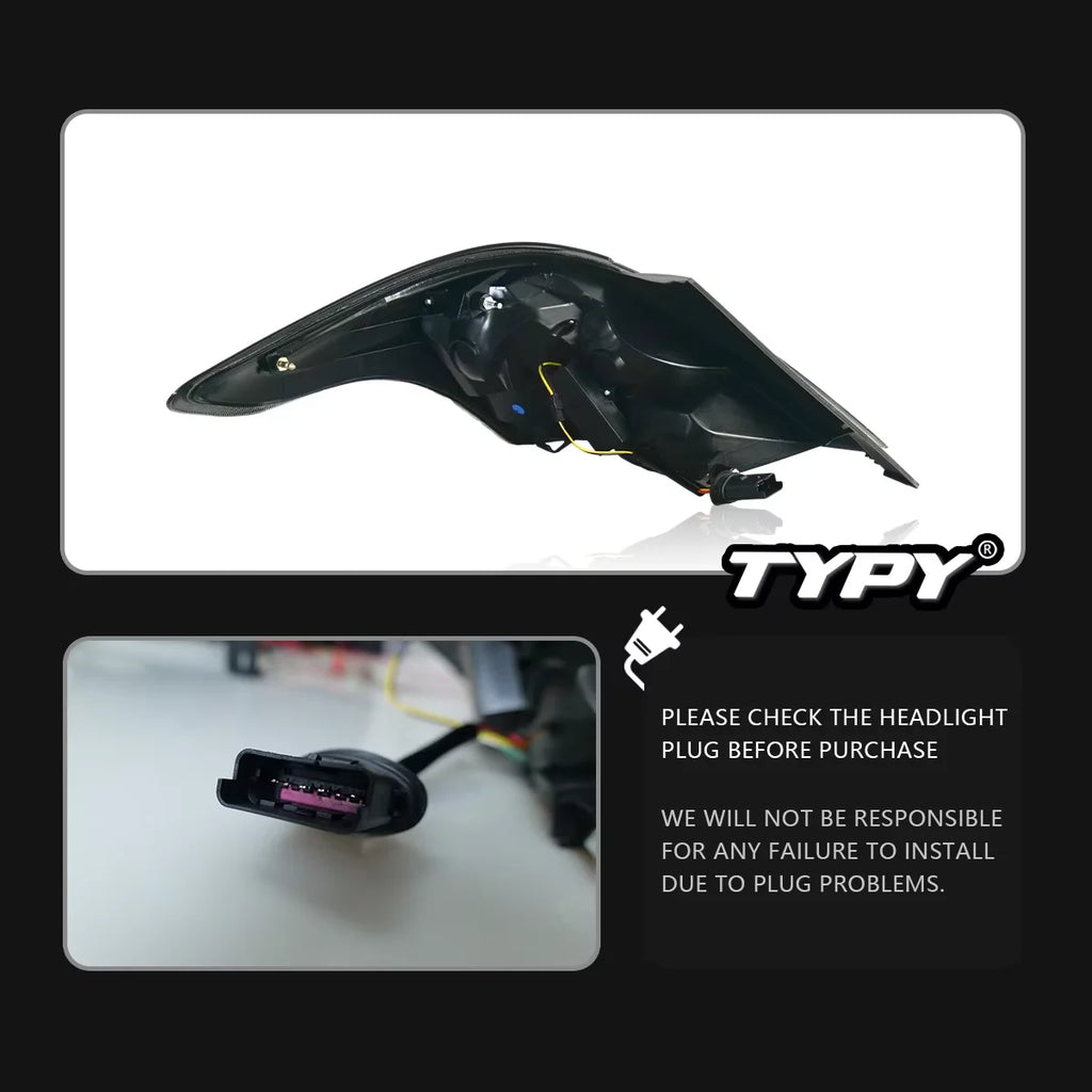 TYPY Car Lights for Nissan Almera Taillght 2011-2016 LED Car Lamps Daytime Running Lights Dynamic Turn Signals Car Accessories