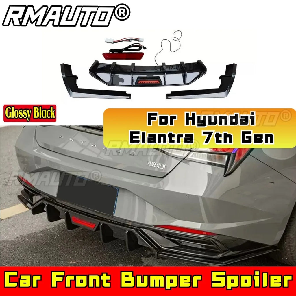 For Hyundai Elantra 7th Gen Rear Trunk Spoiler Wing Rear Roof Spoiler Roof Wing Body Kit Car Accessories