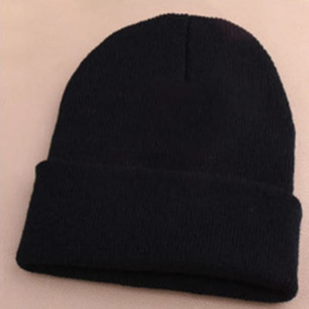Fashion 19 Colors Knitted Neon Women Beanie Girls Autumn Casual Elastic Cap Women's Warm Winter Hats Unisex Gorros Hombres