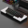 Hot Selling Portable 61 Key Gaming Keyboard 60% Gamer RGB Backlit Wired Mechanical Feel Keyboard Customization