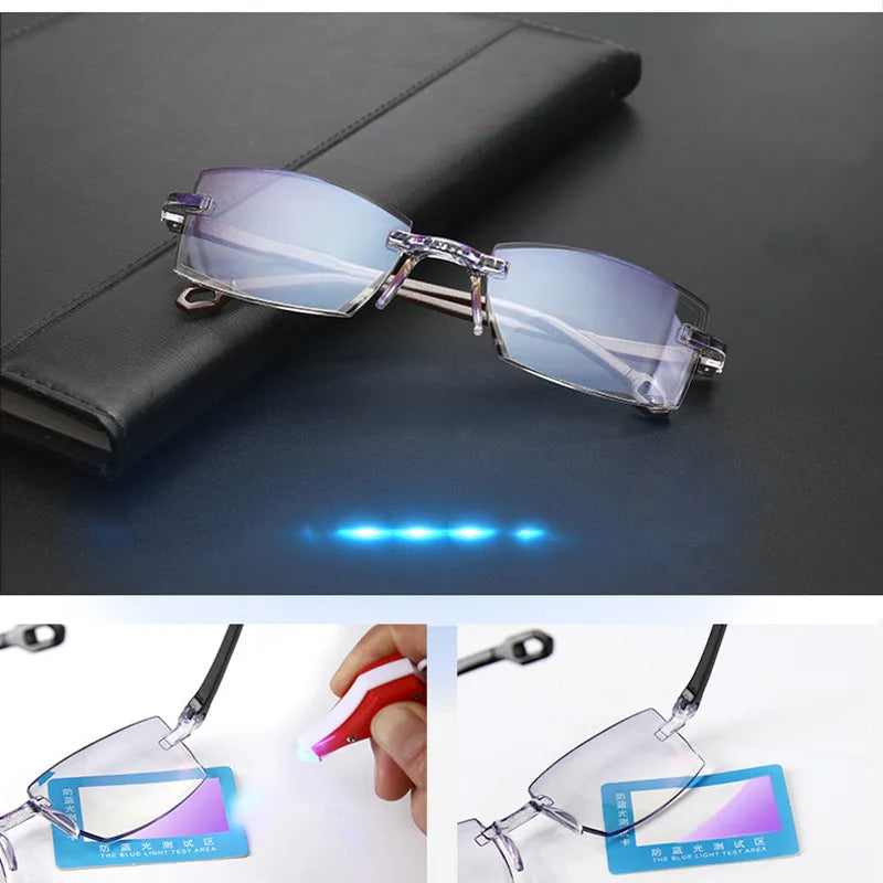 IENJOY Half-frame Reading Glasses Gafas de lectura para hombres High Quality Business Glasses Presbyopic Eyeglasses 1.0 2.0 3.0