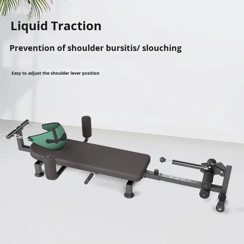 Sovis Mechanical Inverted Cervical Lumbar Spine Relaxer Leg Stretching PVC Fitness Device Home Waist Traction Machine