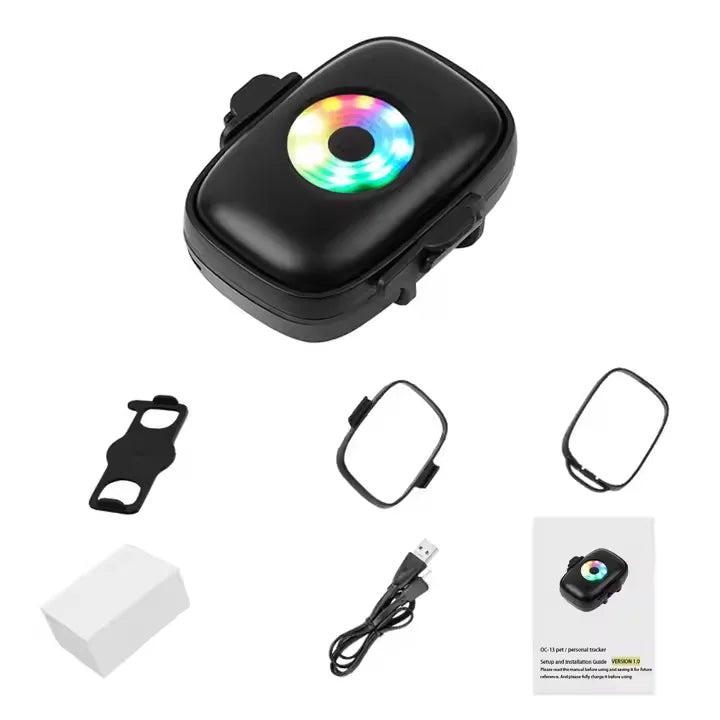 Colored Light Portable 4G GPS Tracker with Listening Function for Pets and Kids Waterproof IP66