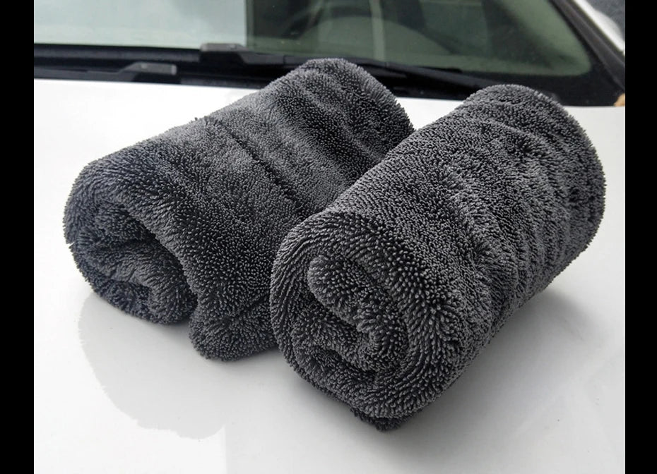 Car Wash Towel 1200GSM Double Sided Towel Car Detailing Twisted Braid Cloth Super Absorbent Rag for Car Home Washing Accessories