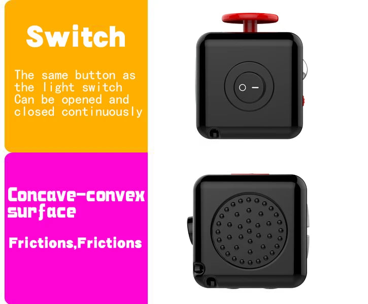 Fidget Toys Anti Stress Toys Magiques Push Decompression Dice Rainbow Fingertip Hand Game Antiestress Relax Toys for Figet Toys