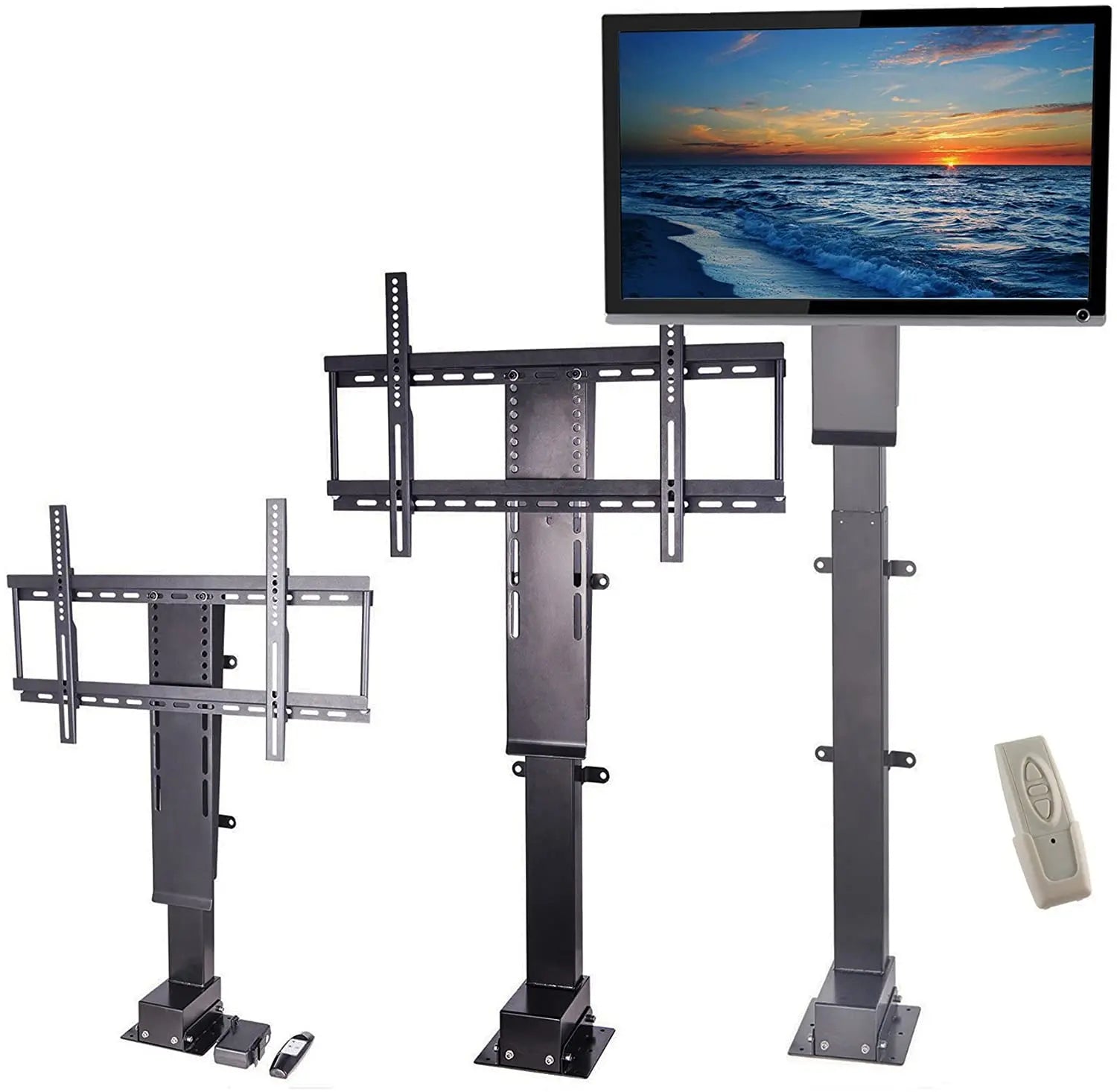 Adjustable Motorized TV Lift 32"-70" TV Mechanism 1000mm Auto Lifting Adjustable Hidden TV Lift for Home Cabinet Bed and Office