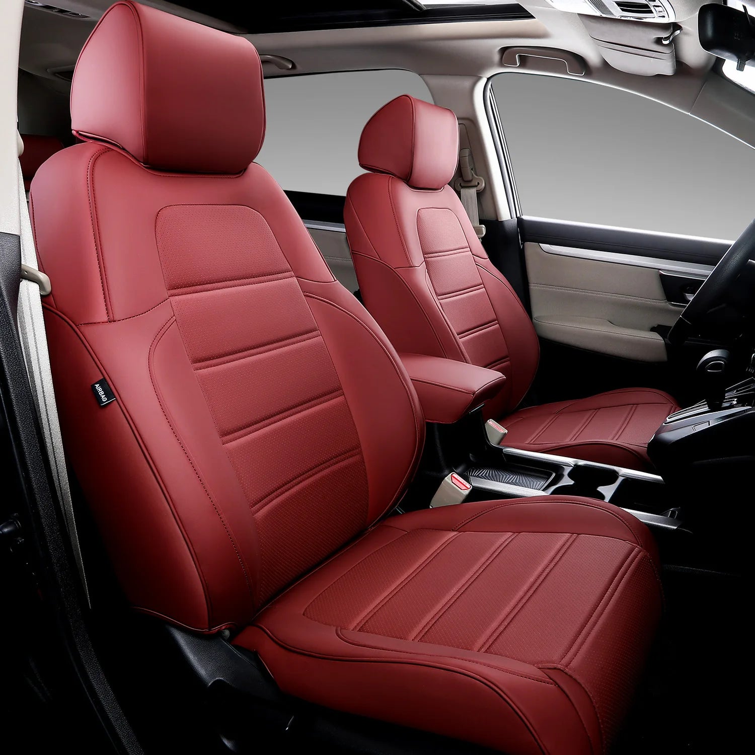 Luxury Car Seat Cover Customized for 2017-2021 Honda CRV Car Leather Seat Covers Car Accessories Front Rear Seat Cover