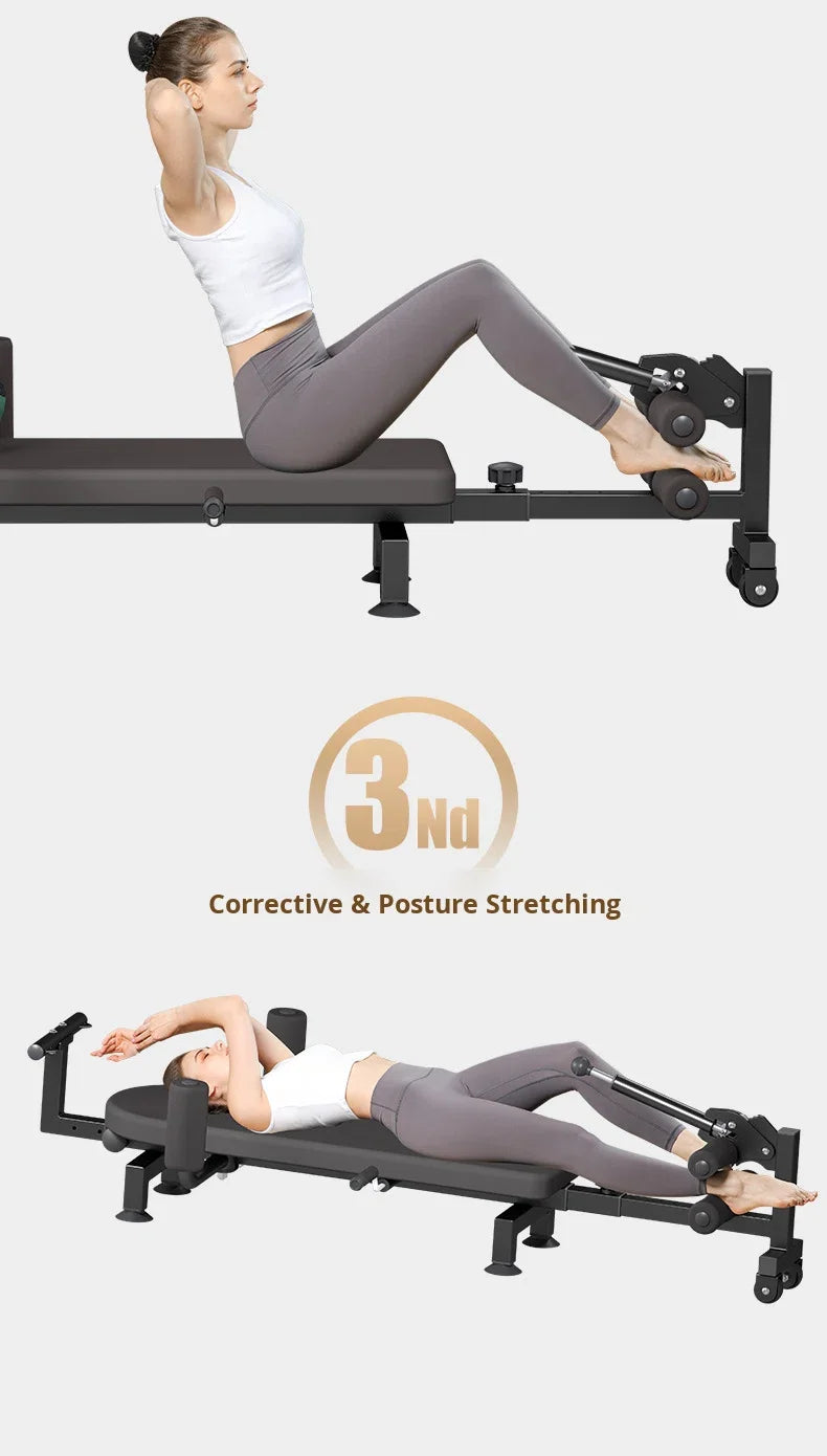 Sovis Mechanical Inverted Cervical Lumbar Spine Relaxer Leg Stretching PVC Fitness Device Home Waist Traction Machine
