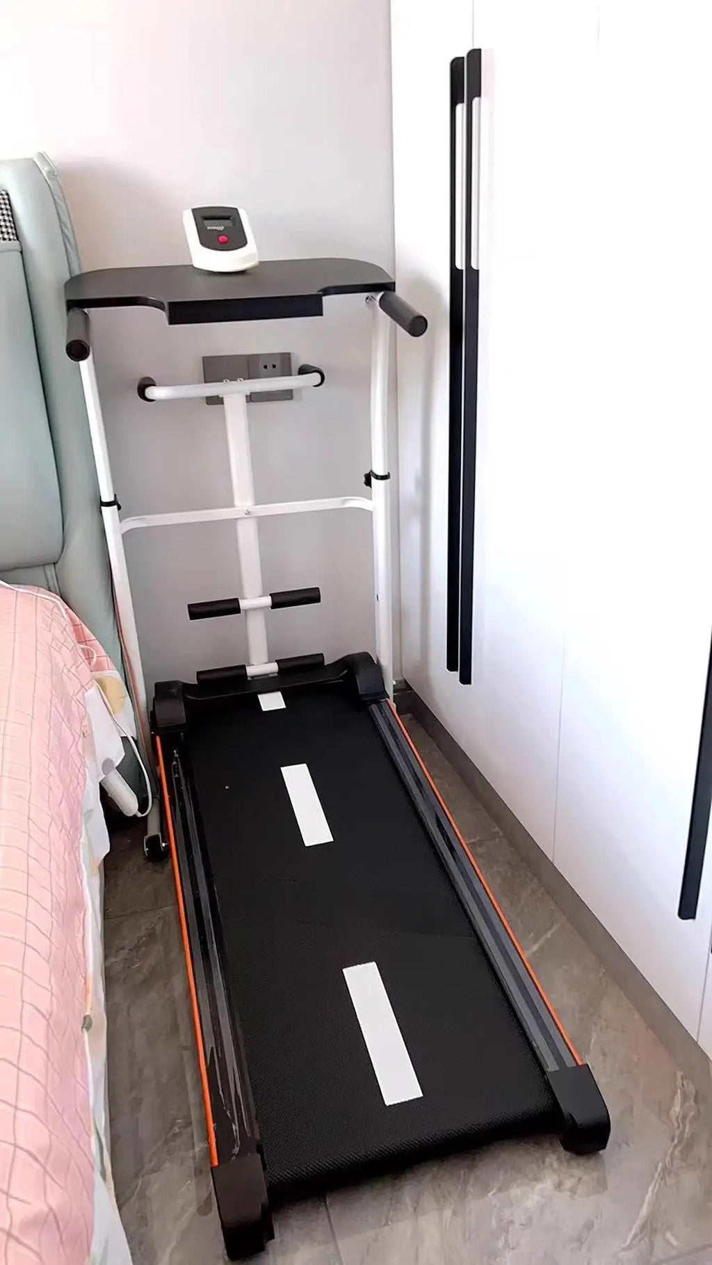 Small Folding Mechanical Steel Treadmill Exercise Portable Manual Incline Treadmill Machine for Home Office Small Spaces