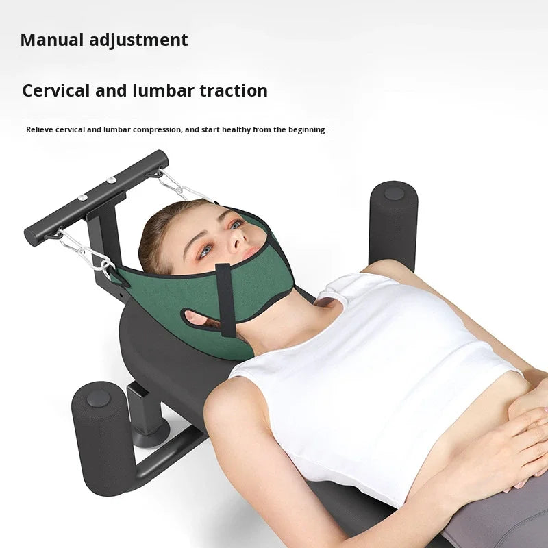 Sovis Mechanical Inverted Cervical Lumbar Spine Relaxer Leg Stretching PVC Fitness Device Home Waist Traction Machine