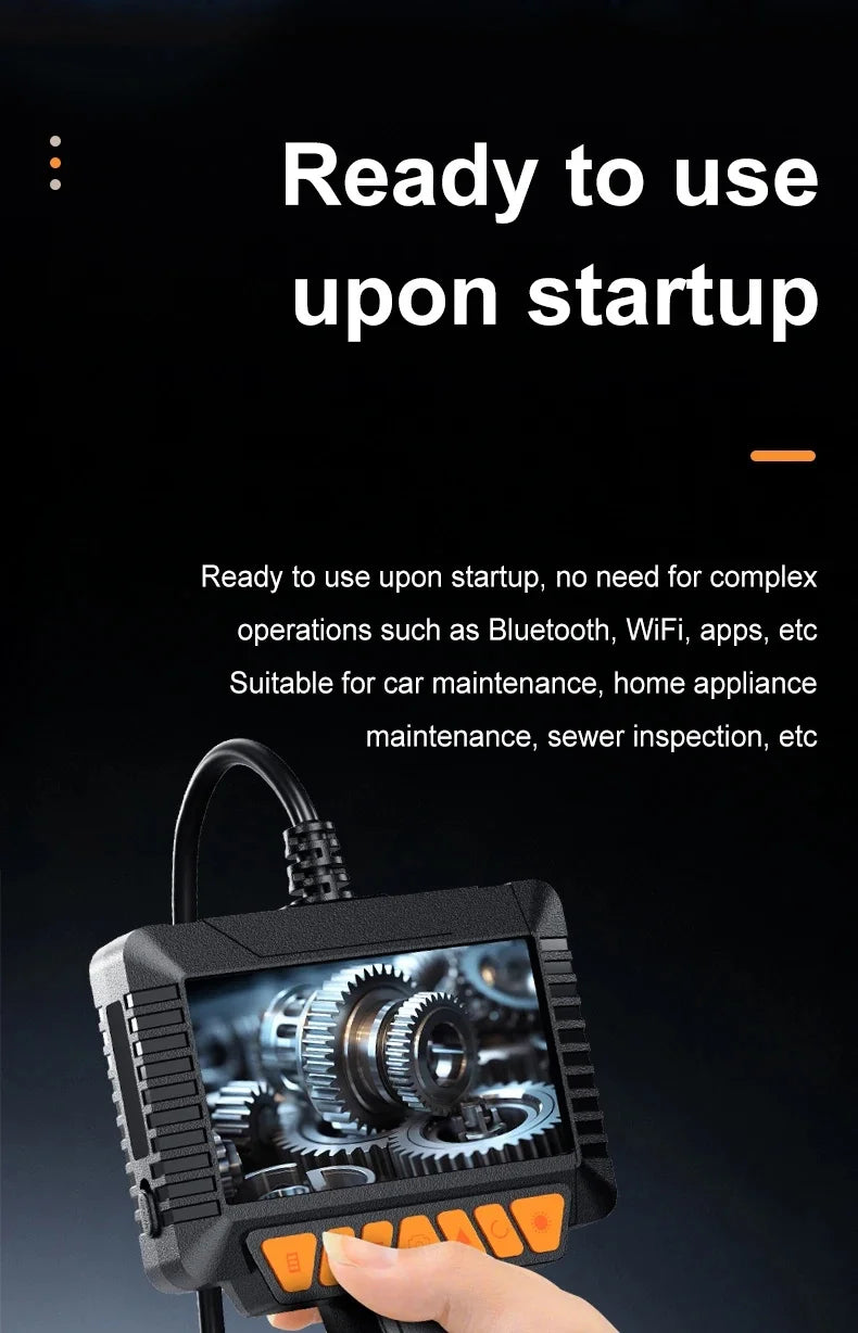 Digital Inspection Endoscope 4.3 Inch Screen 1080P HD for Mechanical and Duct Maintenance