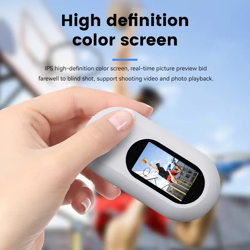 Pet Training Cat Dog Mini Camera Collar 1080P HD Real-Time Tracking Waterproof IP67 Eco-Friendly Fashion Design Nylon Material