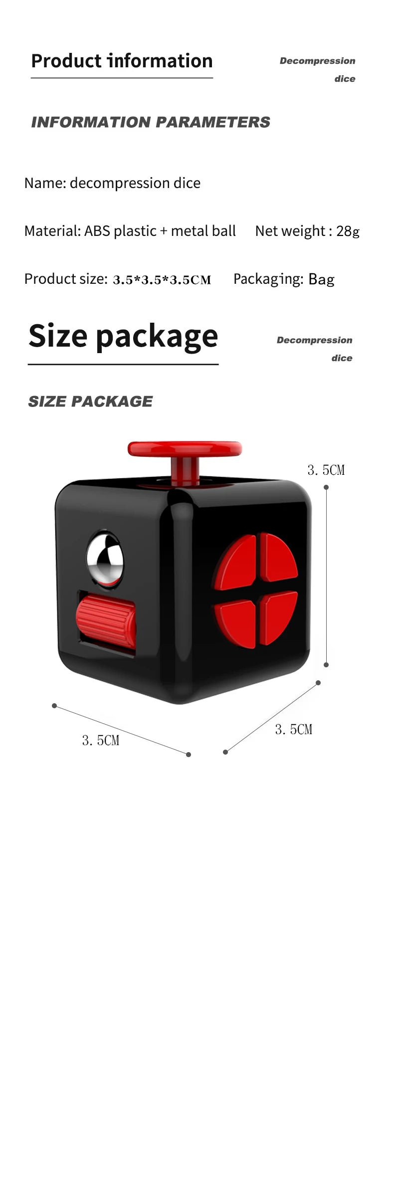 Fidget Toys Anti Stress Toys Magiques Push Decompression Dice Rainbow Fingertip Hand Game Antiestress Relax Toys for Figet Toys
