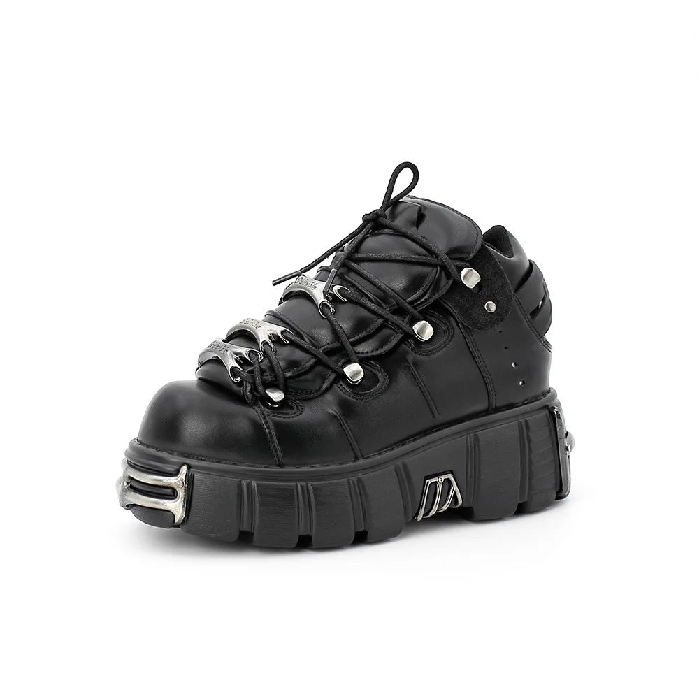 2026 Autumn/Winter New Men's Women's Shoes Heavy Metal  Punk Shoes High-quality Motorcycle Shoes