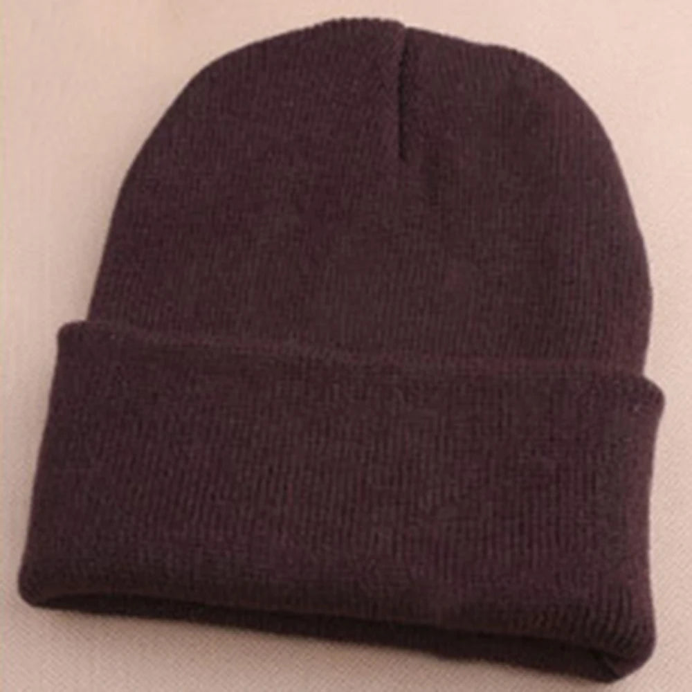 Fashion 19 Colors Knitted Neon Women Beanie Girls Autumn Casual Elastic Cap Women's Warm Winter Hats Unisex Gorros Hombres