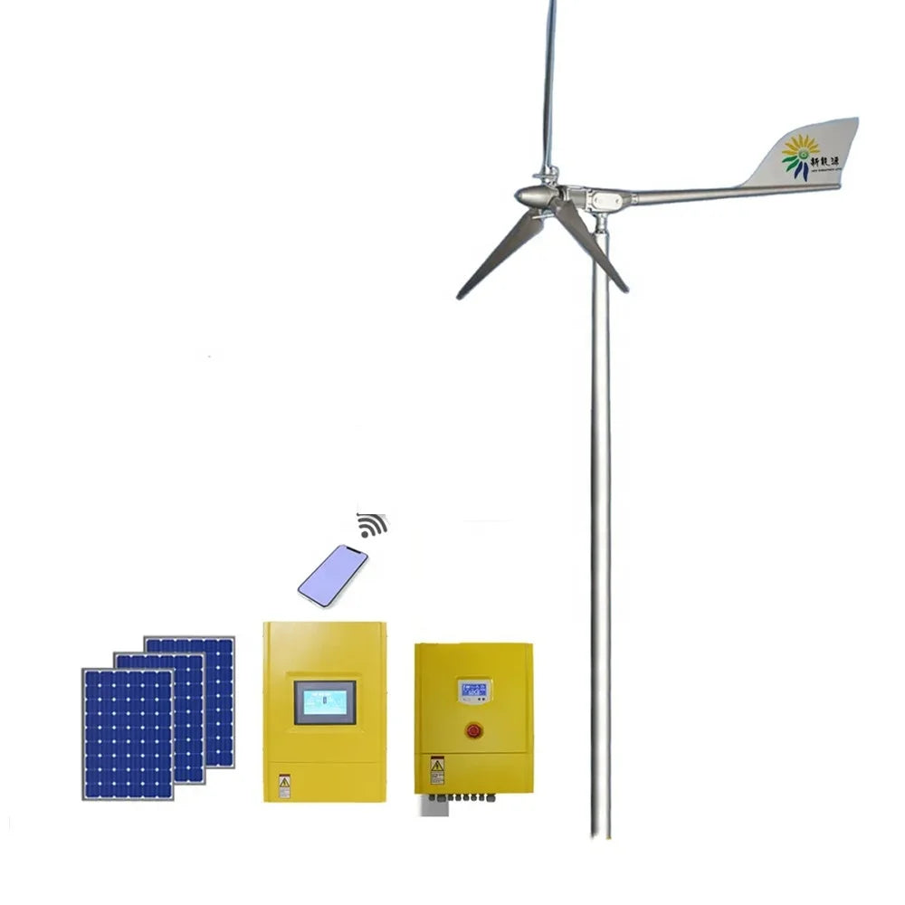 Real Power Horizontal Residential Wind Turbine 3kw Max 4.5kw 220v 380v 415v Wind Energy Generator