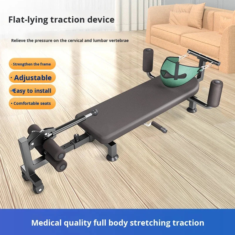 Sovis Mechanical Inverted Cervical Lumbar Spine Relaxer Leg Stretching PVC Fitness Device Home Waist Traction Machine