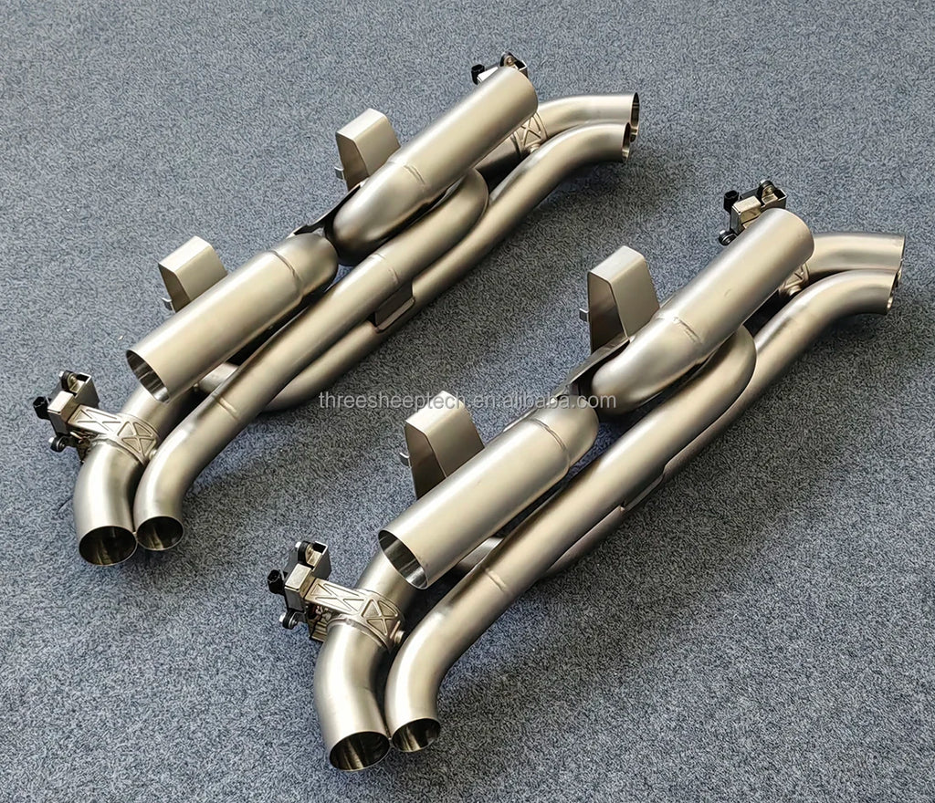 Active Sound Tuning Exhaust Muffler With Valves for Porsche  911 992 Gt3 Stainless Steel304 Catback Muffler Car Accessories