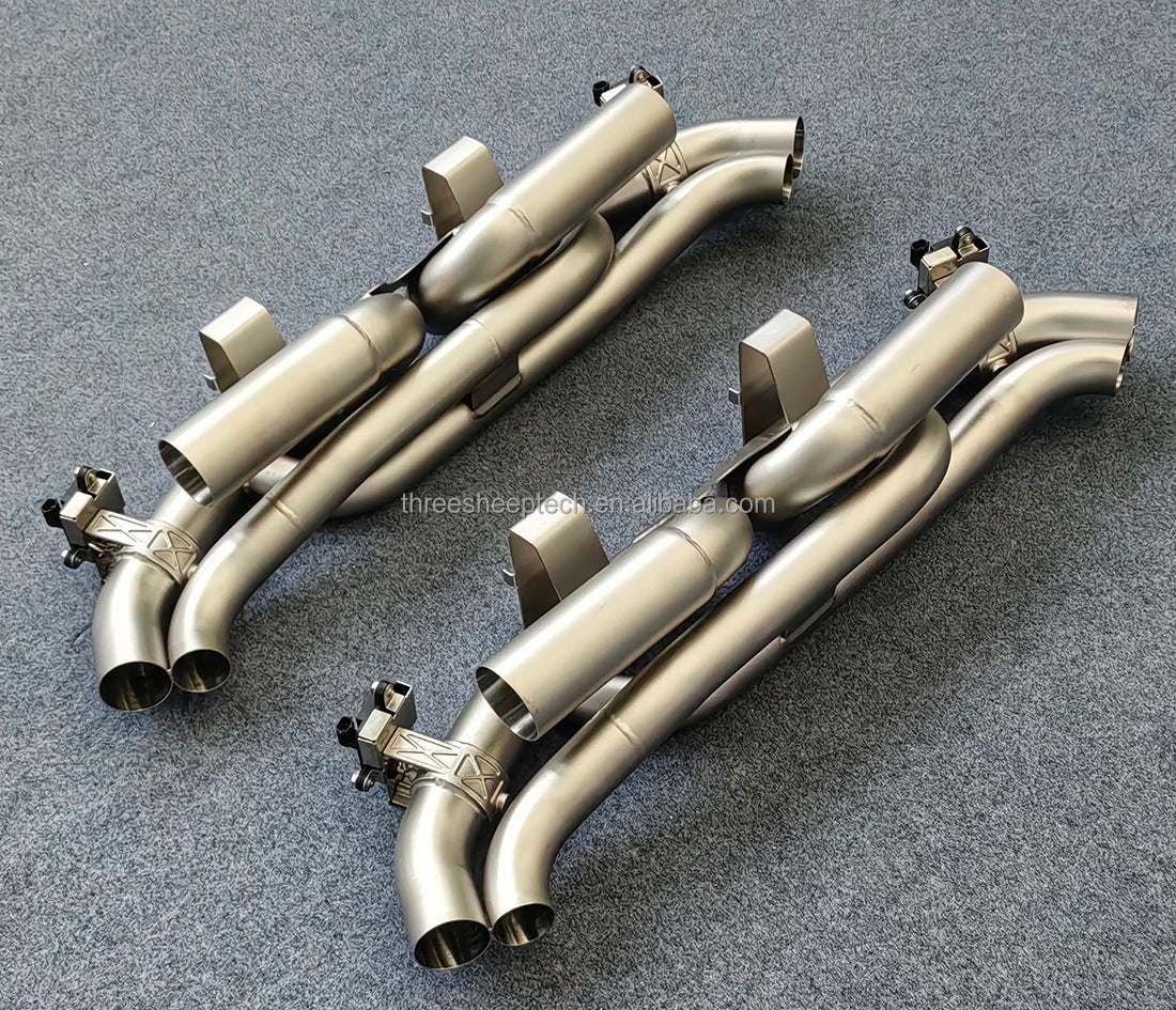 Active Sound Tuning Exhaust Muffler With Valves for Porsche  911 992 Gt3 Stainless Steel304 Catback Muffler Car Accessories