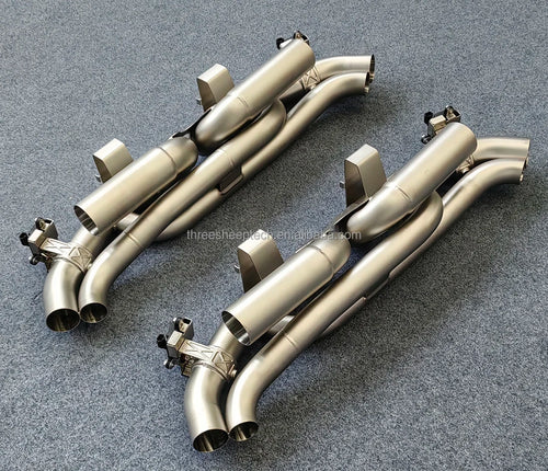 Active Sound Tuning Exhaust Muffler With Valves for Porsche  911 992 Gt3 Stainless Steel304 Catback Muffler Car Accessories