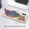 Free Wolf M96 Wireless BT Dual Mode Mechanical Touch Keyboard PBT Ball Hat With Display Knob Game Keyboard