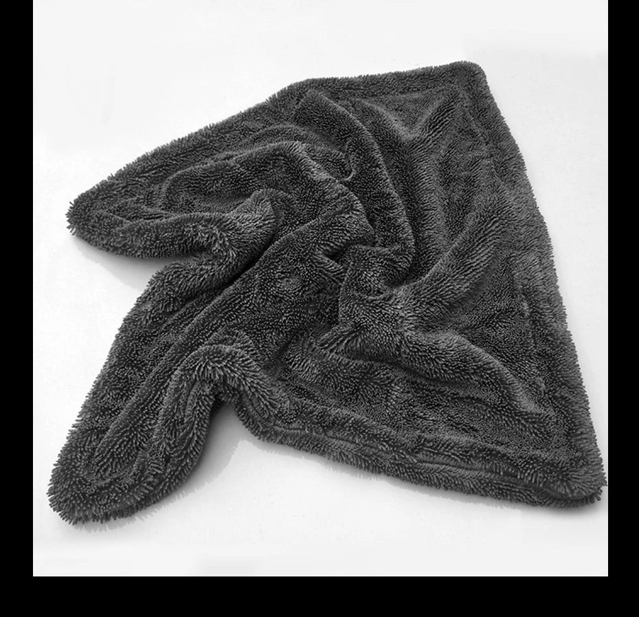 Car Wash Towel 1200GSM Double Sided Towel Car Detailing Twisted Braid Cloth Super Absorbent Rag for Car Home Washing Accessories