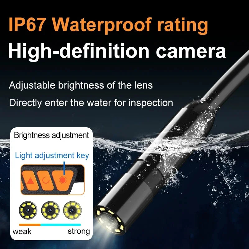 Digital Inspection Endoscope 4.3 Inch Screen 1080P HD for Mechanical and Duct Maintenance