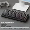 AULA F75 RGB LED 75% Wired USB & 2.4G Wireless Gaming Keyboard OEM Logo Custom PBT Mechanical Switch for PC Desktop Users