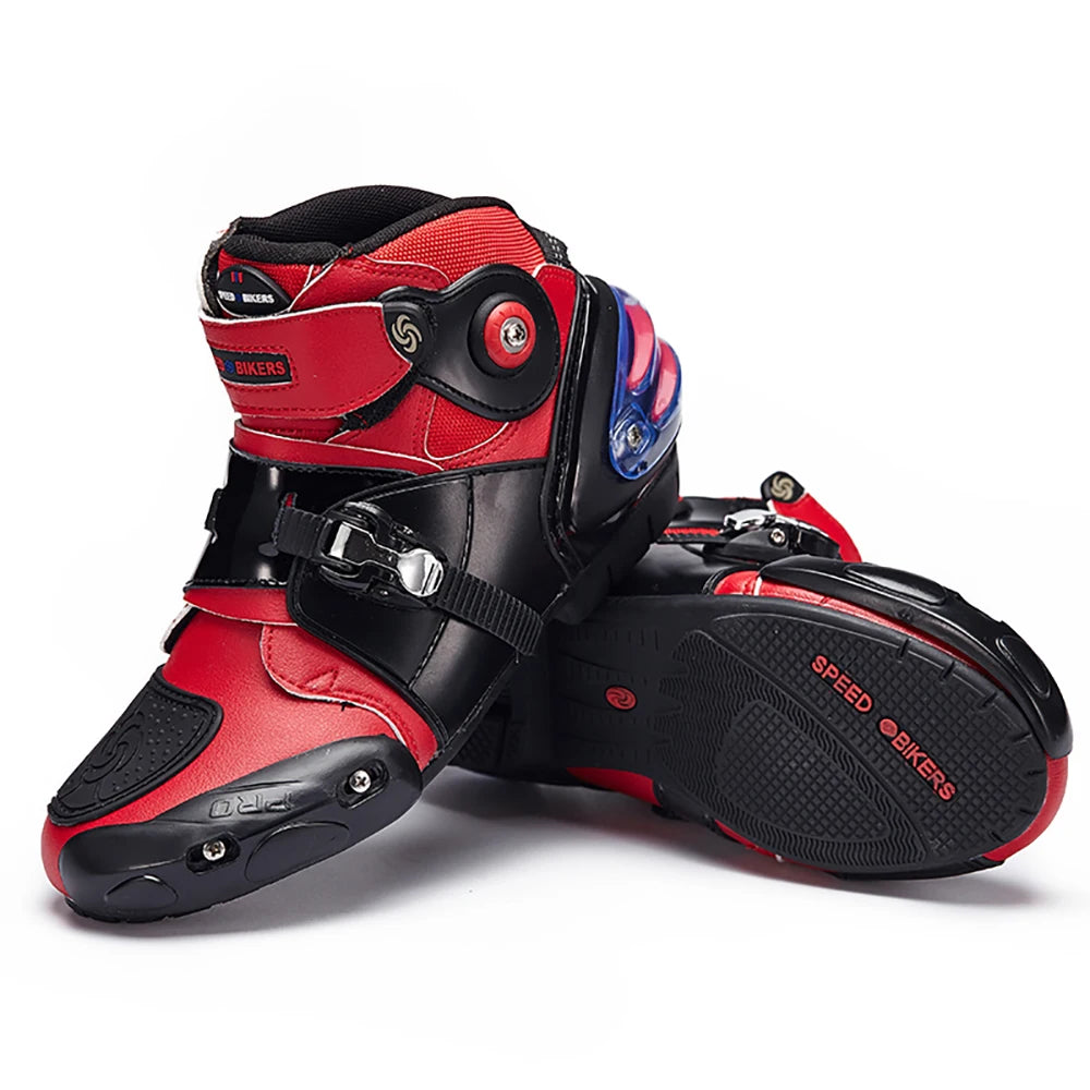 Professional Motorbike Motorcycle Shoes Motocross Racing Boots Waterproof Biker Sports Protect Ankle Moto Rider Cycling Shoes