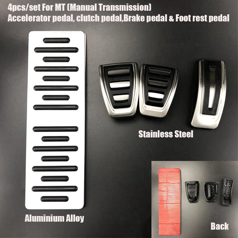 For Audi E-Tron Q4 / Porsche Macan Macan S 2019- Car Styling Accessories Foot Rest Accelerator Fuel Gas Pedal Brake Pedal Cover
