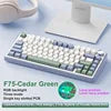 AULA F75 RGB LED 75% Wired USB & 2.4G Wireless Gaming Keyboard OEM Logo Custom PBT Mechanical Switch for PC Desktop Users