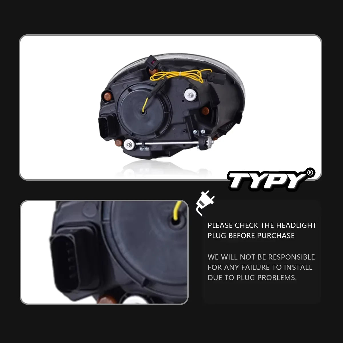 TYPY Car Headlights for VW Beetle LED Car Lamps Daytime Running Lights Dynamic Plug and Play Car Accessories 2013-2021