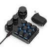 USB-C Customized Keyboard Mini Copy Paste 2 3 Keys with RGB Light Multimedia Knob Mechanical Hot Swap Programmable Macro Keypads