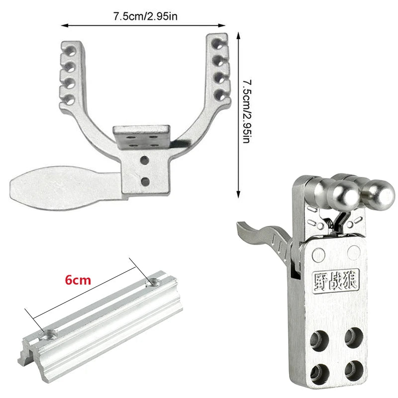 Slingshot Accessories  DIY Metal Sliding Module Strong Rubber Band Mechanical Slingshot