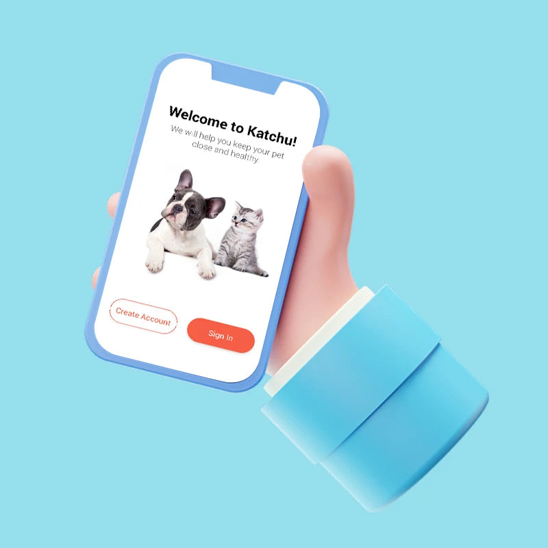 APP+WEB Monitoring Service Small and Light Dog/Cat Activity Tracking Pet GPS Tracker Animal Tracking Device EV-206