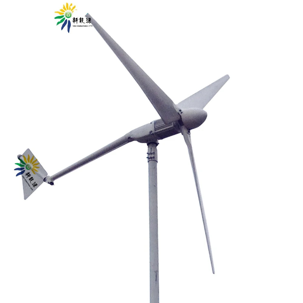 Real Power Horizontal Residential Wind Turbine 3kw Max 4.5kw 220v 380v 415v Wind Energy Generator