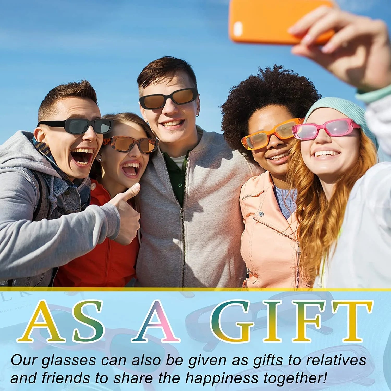 Classic Retro Designer Oversized Custom square Private Label Rimless clear square Small Rectangle Frame Glass Shades Sunglasses