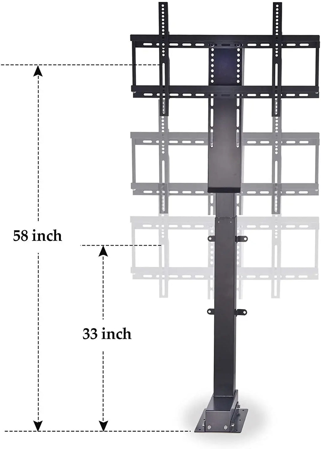 Adjustable Motorized TV Lift 32"-70" TV Mechanism 1000mm Auto Lifting Adjustable Hidden TV Lift for Home Cabinet Bed and Office