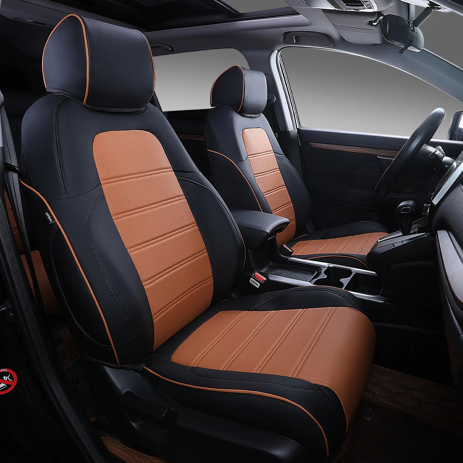 Luxury Car Seat Cover Customized for 2017-2021 Honda CRV Car Leather Seat Covers Car Accessories Front Rear Seat Cover