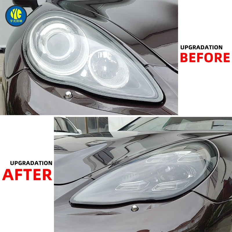 YU GUANG for Porsche Panamera 970.1 970 Headlamp Car Accessories 2010 2013 Head Lights Upgrade 2023 PDLS Matrix LED Headlights