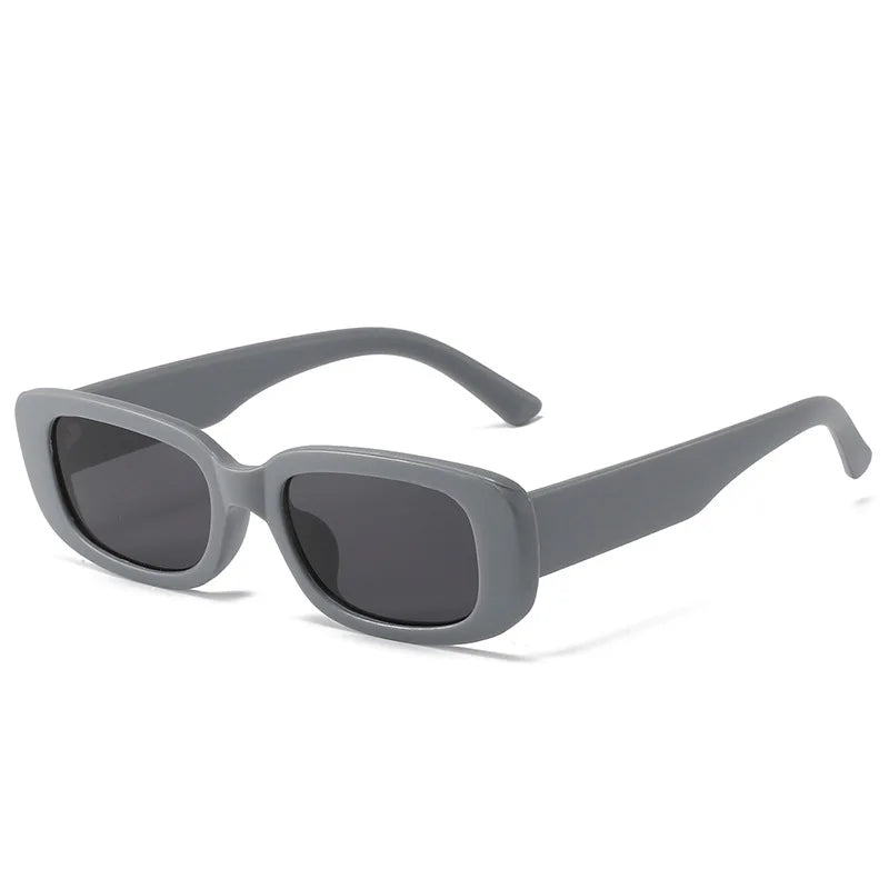 Classic Retro Designer Oversized Custom square Private Label Rimless clear square Small Rectangle Frame Glass Shades Sunglasses