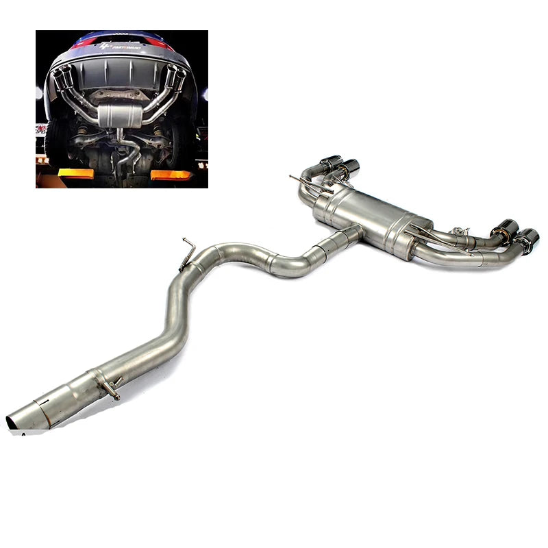 Audi S3 8P 8V Performance Exhaust Parts Auto Stainless Steel Catback Muffler with Valve Car Accessories Pipe