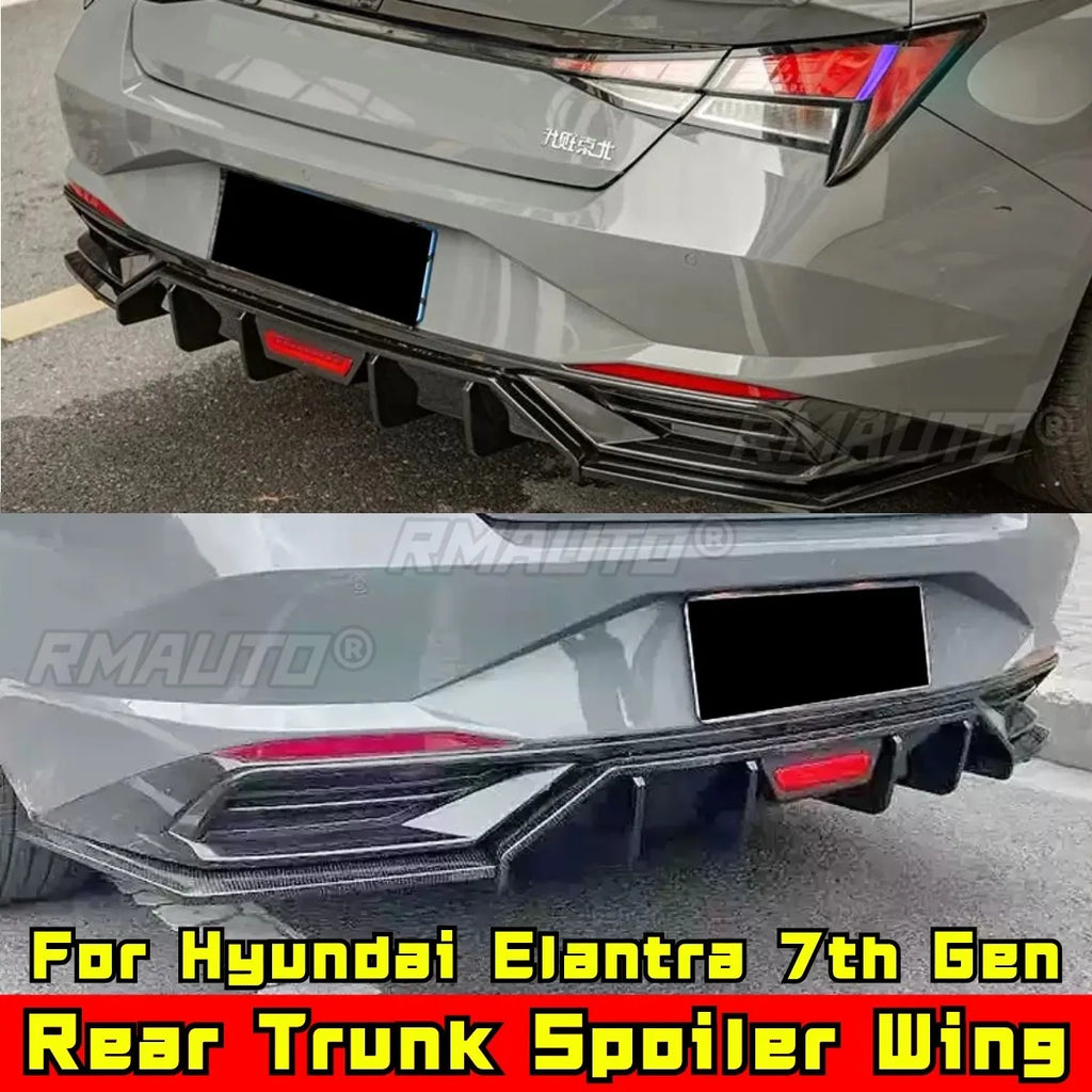For Hyundai Elantra 7th Gen Rear Trunk Spoiler Wing Rear Roof Spoiler Roof Wing Body Kit Car Accessories